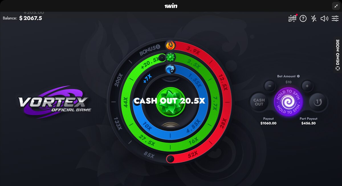 Vortex Auto Cashout 20.5x